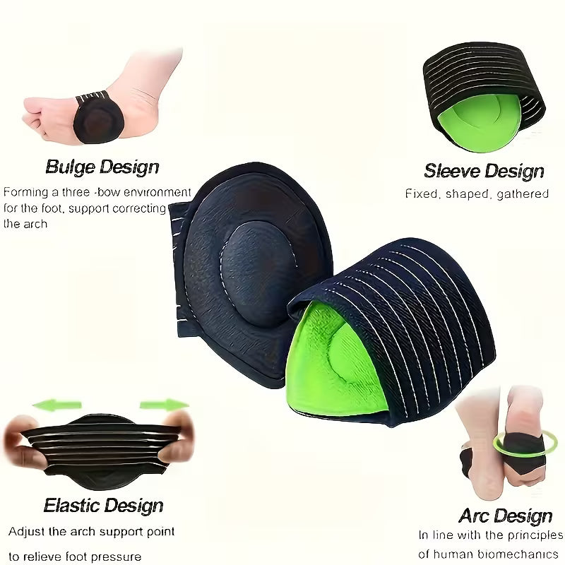 Arch Support Brace Pair with Compression Cushion