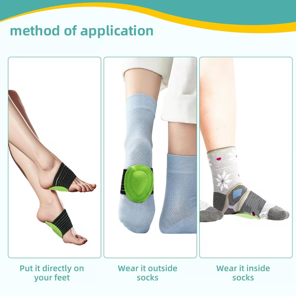 Arch Support Brace Pair with Compression Cushion