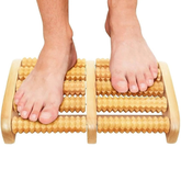 Traditional Wooden Roller Foot Massager, Natural Wood Foot Roller