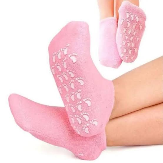 Reusable Silicone Spa Gel Socks Pair