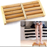 Traditional Wooden Roller Foot Massager, Natural Wood Foot Roller
