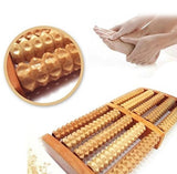Traditional Wooden Roller Foot Massager, Natural Wood Foot Roller