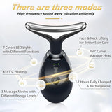 Vegena Electric Face Massager, EMS Anti-Wrinkle Skin Care Device with 3 Modes